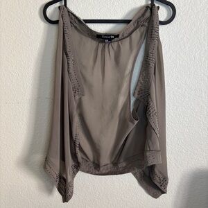 Forever 21 Gray Embellished Women's Top